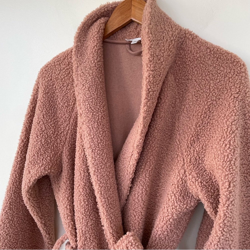Haven Well Within Sherpa Robe Tan Brown Sugar Camel S Small - Picture 3 of 10